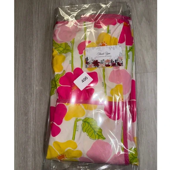 Lilly Pulitzer Tropical Floral Strapless Sheath Dress Pink Yellow Women Size 8 - Picture 10 of 10